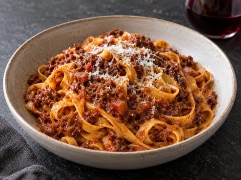 Tagliatelle al Ragù di Cinghiale (tagliatelle con ragú de jabalí) Tagliatelle al Ragù di Cinghiale (tagliatelle con ragú de jabalí)
