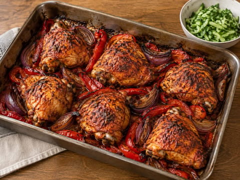 Tandoori chicken traybake (ugnsbakad kryddig kyckling) Tandoori chicken traybake (ugnsbakad kryddig kyckling)