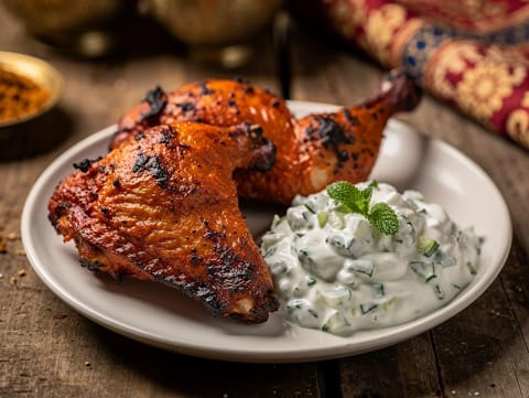 Tandoori-Hähnchen mit Raita