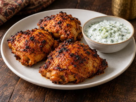 Tandoori Chicken with Raita Tandoori Chicken with Raita