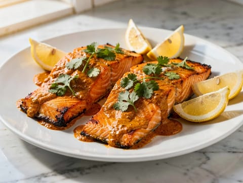 Filety z łososia tandoori Filety z łososia tandoori