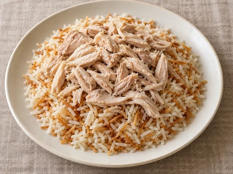 Tavuklu Pilav (türkisches Hähnchen-Reis-Pilaw) Tavuklu Pilav (türkisches Hähnchen-Reis-Pilaw)
