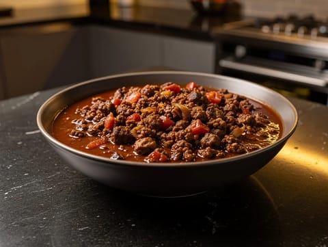 Hovězí chilli po texasku (bez fazolí)