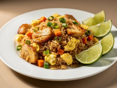 Riz frit thaï pour meal prep