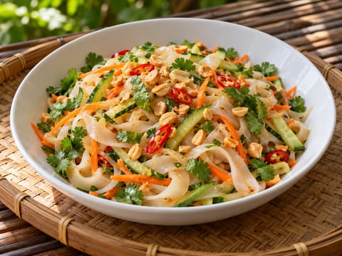 Thaise pittige noedelsalade (modern) Thaise pittige noedelsalade (modern)