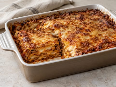 Timballo Abruzzese (Dana ragù ve beşamel soslu kat kat fırın makarna) Timballo Abruzzese (Dana ragù ve beşamel soslu kat kat fırın makarna)