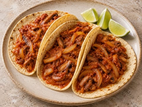Tinga de Setas (Tacos messicani ai funghi e chipotle) Tinga de Setas (Tacos messicani ai funghi e chipotle)