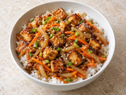 Tofu bulgogi -kulho Tofu bulgogi -kulho