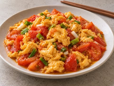 Paradicsomos-tojásos stir-fry (klasszikus kínai házias fogás) Paradicsomos-tojásos stir-fry (klasszikus kínai házias fogás)