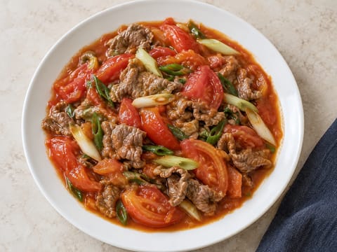 Tomato Beef Stir-Fry (Chinese Home-Style)