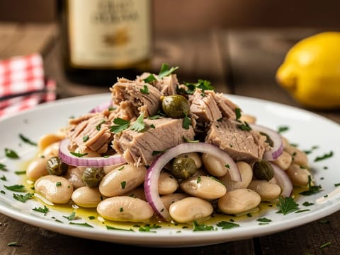 Tonno e Fagioli Cannellini (insalata di tonno e fagioli cannellini)
