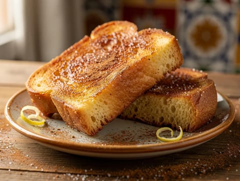 Torrijas (pâine prăjită din brioche de Paște spaniolă)