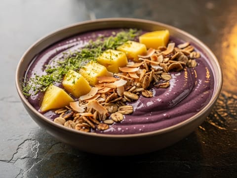 Bowl tropicale di açaí e cocco
