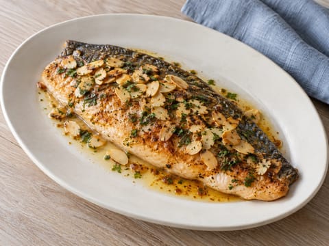 Trout with Almonds and Brown Butter (Truite aux amandes et beurre noisette)