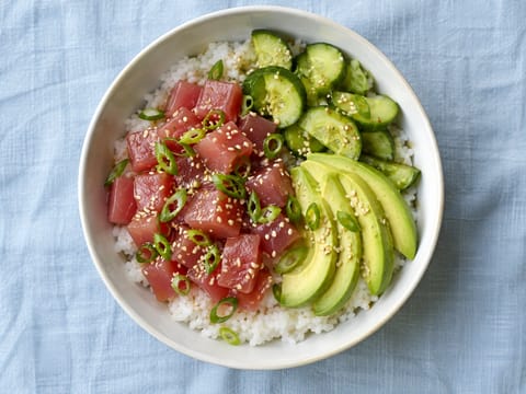 Tonnikala-ponzu poke bowl