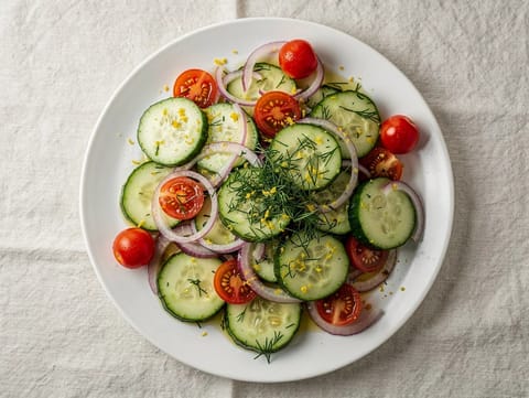 Salada turca de pepino Salada turca de pepino