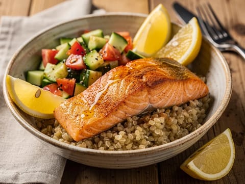 Laksebolle med tyrkiske krydder, bulgur og sitron Laksebolle med tyrkiske krydder, bulgur og sitron
