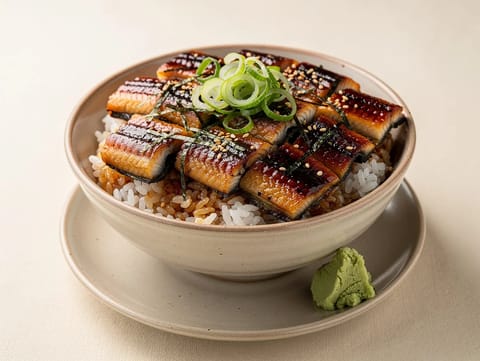 Hitsumabushi (gegrilde paling op rijst, Nagoya-stijl) Hitsumabushi (gegrilde paling op rijst, Nagoya-stijl)