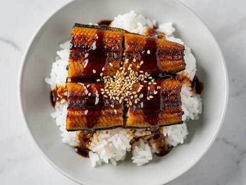 Unagi Kabayaki (grillet ål med søt soyasaus) Unagi Kabayaki (grillet ål med søt soyasaus)