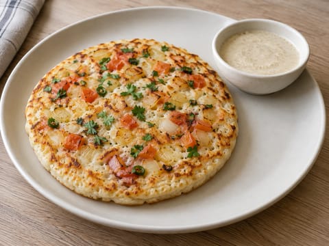 Uttapam (Tuzlu Güney Hindistan Pankeki) Uttapam (Tuzlu Güney Hindistan Pankeki)