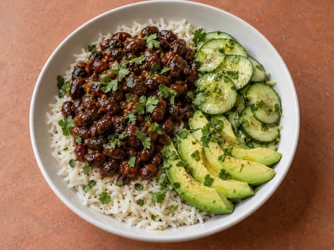 Vegan Korean-Tex-Mex Bibimbap Burrito Bowl Vegan Korean-Tex-Mex Bibimbap Burrito Bowl