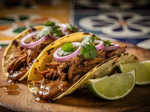 Vegan Jackfruit Mole Tacos