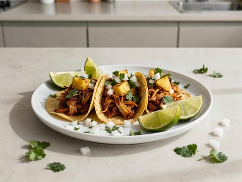 Vegane Jackfruit-Tacos al Pastor