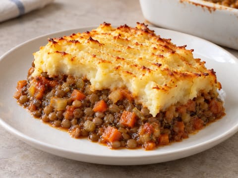 Veganský lentil cottage pie Veganský lentil cottage pie