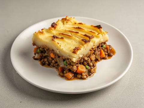 Vegansk linse-cottage pie Vegansk linse-cottage pie