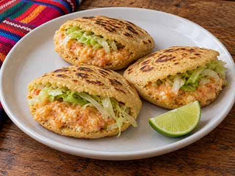 Gorditas vegetarianas con patata y queso Gorditas vegetarianas con patata y queso