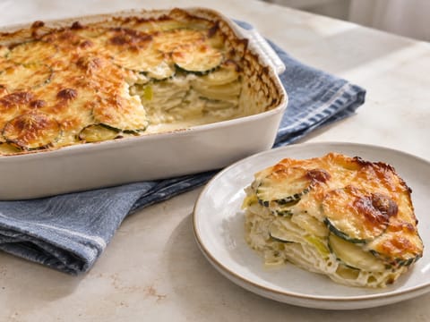 Gratin de Légumes (Francouzský zeleninový gratin s Gruyère) Gratin de Légumes (Francouzský zeleninový gratin s Gruyère)