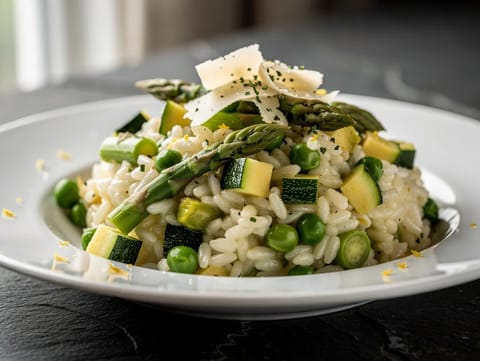 Vegetarisk risotto primavera