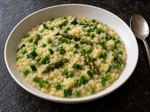 Vegetarisk risotto primavera Vegetarisk risotto primavera