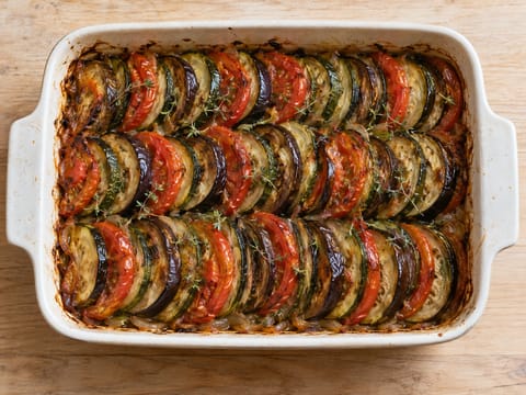 Vegetarian Tian Provençal (Fırında kat kat sebzeler)