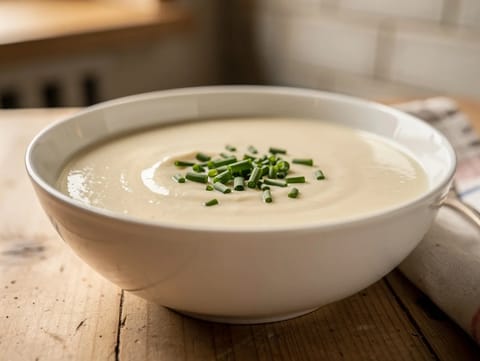 Vichyssoise (kalte Lauch-Kartoffel-Suppe) Vichyssoise (kalte Lauch-Kartoffel-Suppe)
