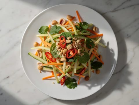 Vietnamese Green Mango Salad with Peanuts