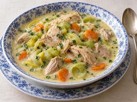 Waterzooi (stufato belga cremoso di pollo) Waterzooi (stufato belga cremoso di pollo)