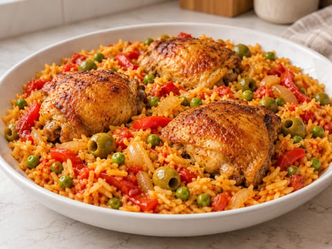 Arroz con Pollo (One-Pot Chicken and Saffron Rice) Arroz con Pollo (One-Pot Chicken and Saffron Rice)