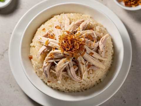 Xoi Ga (vietnamesisk sticky rice med kylling) Xoi Ga (vietnamesisk sticky rice med kylling)