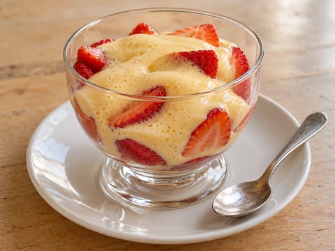 Zabaglione con Fragole (crème au Marsala avec fraises) Zabaglione con Fragole (crème au Marsala avec fraises)