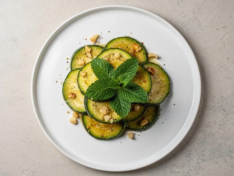 Zucchine alla Scapece con Menta (κολοκυθάκια με ξίδι, σκόρδο και δυόσμο)
