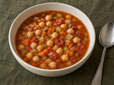 Zuppa di Ceci e Rosmarino (cizrnová polévka s rozmarýnem)
