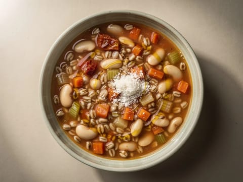 Zuppa di Farro con Verdure (sopa italiana de espelta y verduras) Zuppa di Farro con Verdure (sopa italiana de espelta y verduras)