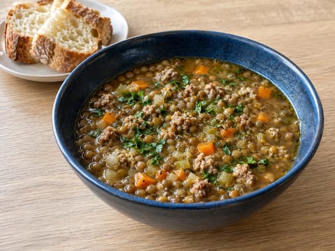 Zupa z soczewicy i kiełbasy (Zuppa di Lenticchie e Salsiccia)