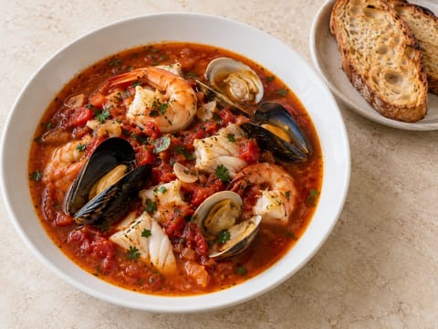 Zuppa di Pesce alla Livornese (τοσκανική ψαρόσουπα) Zuppa di Pesce alla Livornese (τοσκανική ψαρόσουπα)