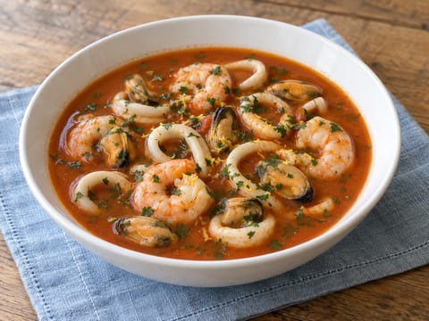Zuppa di Pesce alla Marinara (Italiaanse visstoof) Zuppa di Pesce alla Marinara (Italiaanse visstoof)