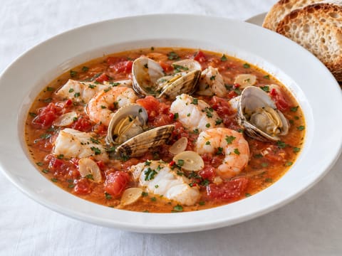 Zuppa di Pesce alla Veneziana (sopa veneziana de peixe) Zuppa di Pesce alla Veneziana (sopa veneziana de peixe)