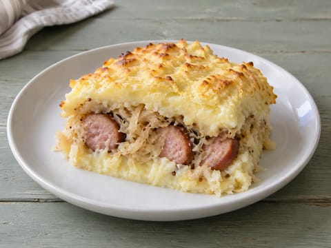 Zuurkoolschotel (nederländsk surkålsgratäng)