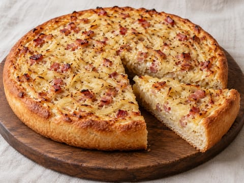 Zwiebelkuchen (deutscher Zwiebelkuchen mit Speck) Zwiebelkuchen (deutscher Zwiebelkuchen mit Speck)