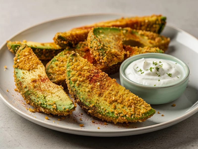 Frites d’avocat à l’air fryer Frites d’avocat à l’air fryer